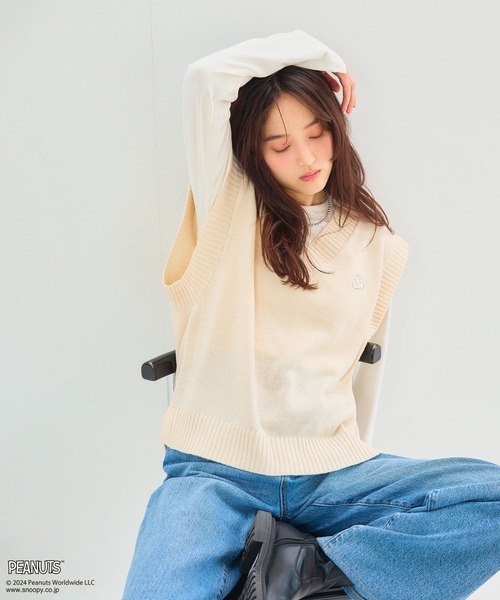 ピーナッツ スヌーピー ボア ベスト スヌーピーボアベスト 犬服 ペットウェア ペット用品｜MOFF(モフ