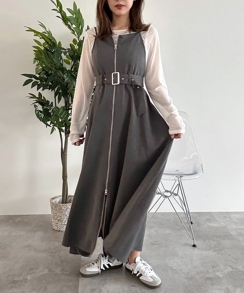 極美品✨POPPY　ポピー　アシメフレアフーディーワンピ　グレー　完売品 公式】レディースファッション通販サイトのPALEMO STORE ONLINE