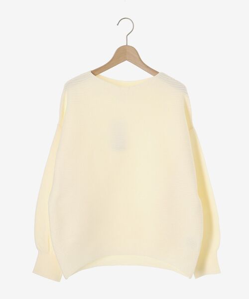 le.coeur blanc - 【オシャレ⭐le. coeur blanc】ベージュ　ミックスセーター　38 le.coeur blanc ニット セーター 「手洗い可能」横リブボート
