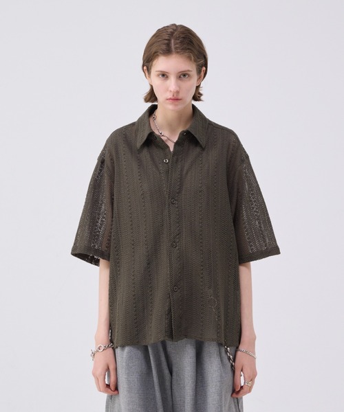 Soerte /ルーズハーフスリーブオープンカラーシャツ 【サイズ1】 LOOSE H / S OPEN COLLAR SHIRT (ASSORT)/ルーズハーフスリーブ