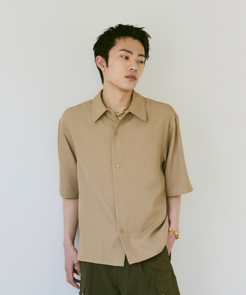 soerte シャツ 半袖 Loose Half Sleeve Box Shirt (Assort) / ルーズ
