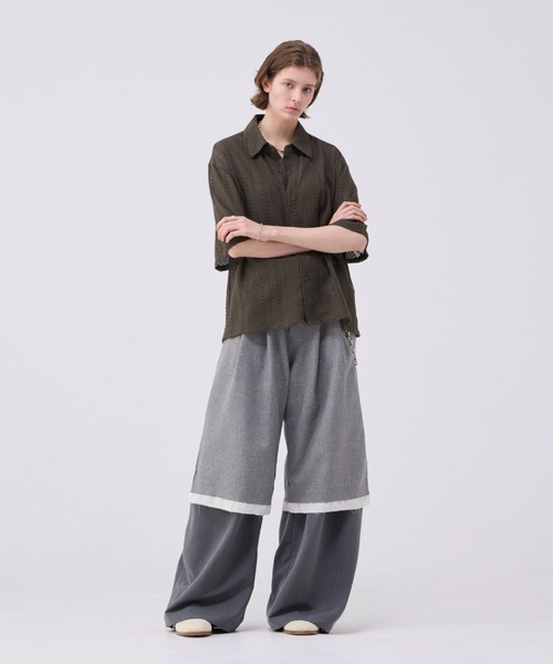 soerte シャツ Loose Half sleeve box shirt (Assort)/ルーズ