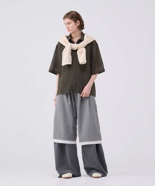 soerte シャツ Loose Half sleeve box shirt (Assort)/ルーズ