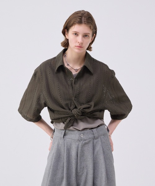 soerte シャツ Loose Half sleeve box shirt (Assort)/ルーズ