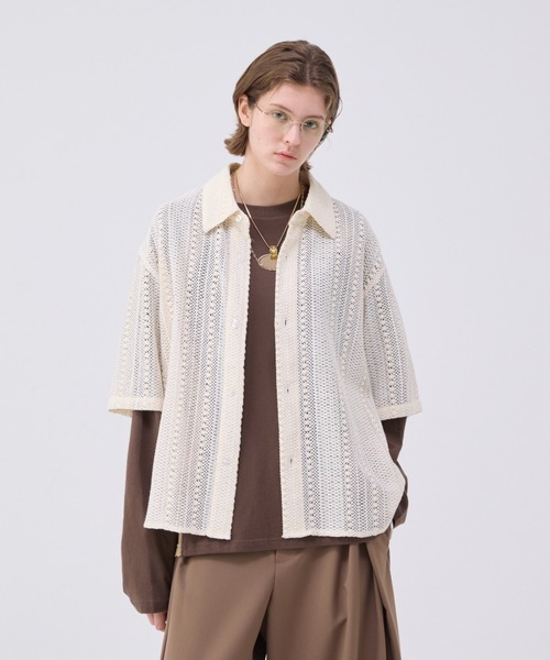 soerte シャツ Loose Half sleeve box shirt (Assort)/ルーズ