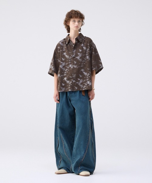 soerte シャツ Loose Half sleeve box shirt (Assort)/ルーズ