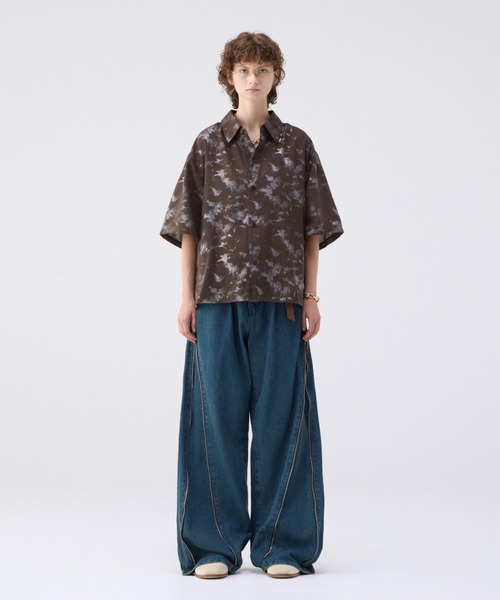 soerte シャツ Loose Half sleeve box shirt (Assort)/ルーズ