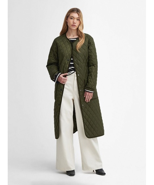 マーク＆ロナ MARK&LONA キルティングジャケット 切替 ロゴ 40 黒  