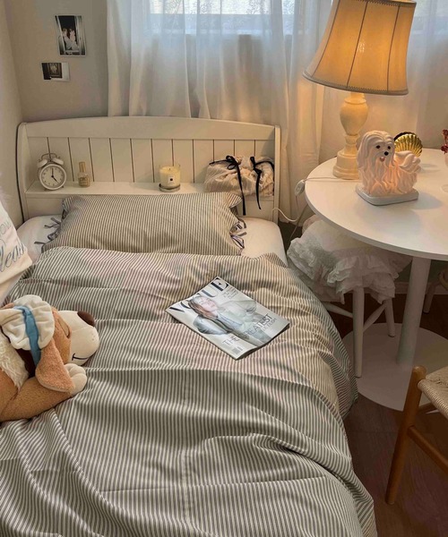 Casselini ベッド 寝具 HOME(キャセリーニ ホーム)ストライプ枕