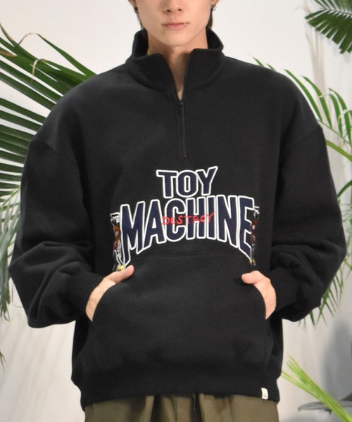 トレーナー スウェット 「ムラサキスポーツ限定」TOY MACHINE/トイマシーン ハーフジップトレーナー MTMFESW19 レディース TOY MACHINE トレーナー スウェット 「ムラサキスポーツ限定