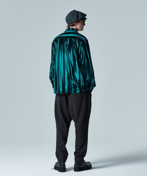 glamb（グラム） シャツ Glamorous Shade Velour Shirt / グラマラス
