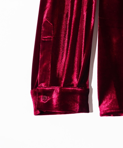 glamb（グラム） シャツ Glamorous Shade Velour Shirt / グラマラス