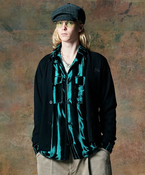 glamb（グラム） シャツ Glamorous Shade Velour Shirt / グラマラス