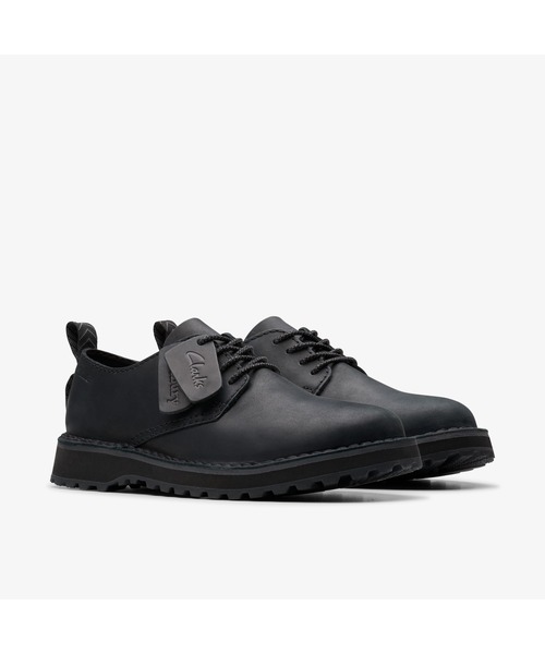 Clarks ブラックレザー バレーシューズ Badell Lace / バデルレース （ブラックレザー） -Clarks