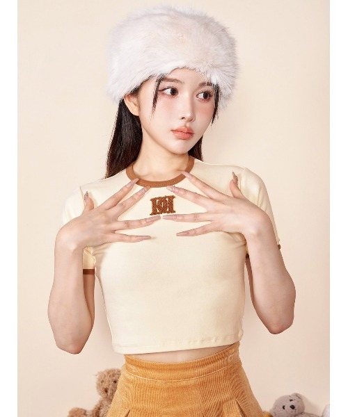 「Darich」 半袖Tシャツ FREE アイボリー レディース Darich 「Darich」 半袖Tシャツ FREE アイボリー レディース