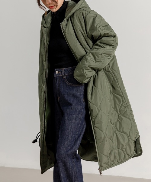DAY CLOSET ノーカラーコート コート レディース 3WAYノームコア