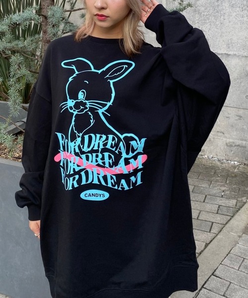 Candy Stripper トレーナー スウェット ワンピース Candy Stripper トレーナー スウェット CANDYS BUNNY SWEAT