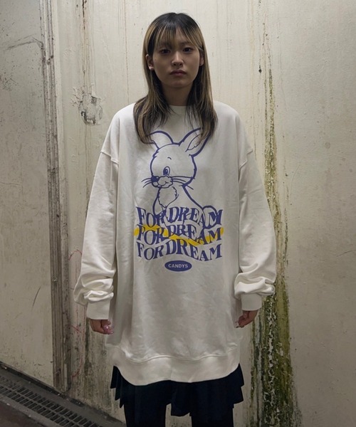 Candy Stripper トレーナー スウェット ワンピース Candy Stripper トレーナー スウェット CANDYS BUNNY SWEAT