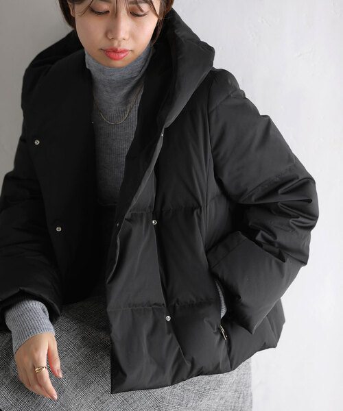LaTotalite ダウンモッズコート　ブラック　36 LaTotalite ダウンモッズコートブラック36