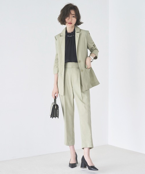 [RUIRUE BOUTIQUE] короткий рукав блуза S зеленый женский 