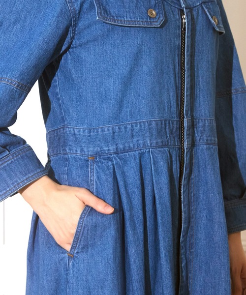 AVIE（アビィ） ワンピース 7.5oz デニムマキシワンピース : ZOZOTOWN