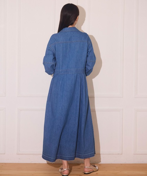 AVIE（アビィ） ワンピース 夏 7.5oz デニムマキシワンピース