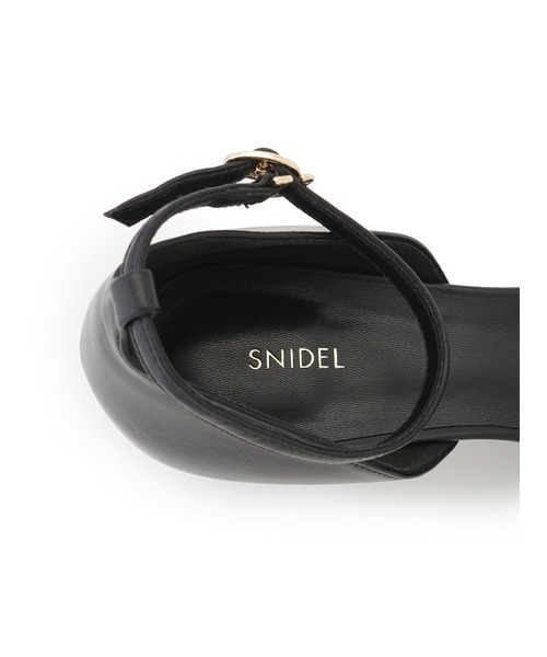 SNIDEL 「SNIDEL」 ヒールサンダル MEDIUM ブラック レディース