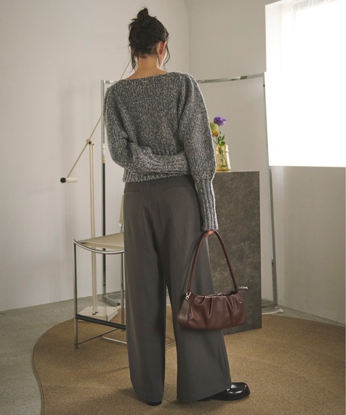 loin nuit ニット セーター mix color puff knit/ミックスカラーパフ