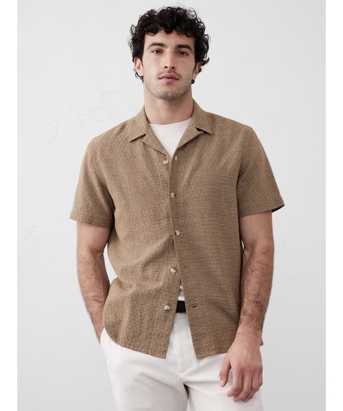 BANANA REPUBLIC シャツ FACTORY STORE テクスチャードリゾート