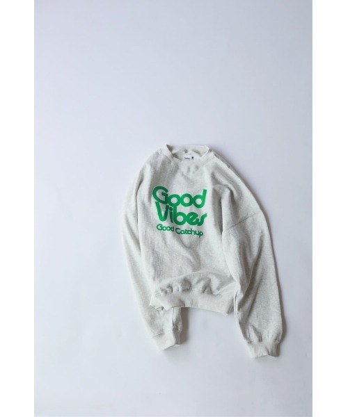 tシャツ 「Catchup」Good Vibes スウェットトップス（大人サイズ） レディース Catchup tシャツ 「Catchup」Good Vibes スウェットトップス