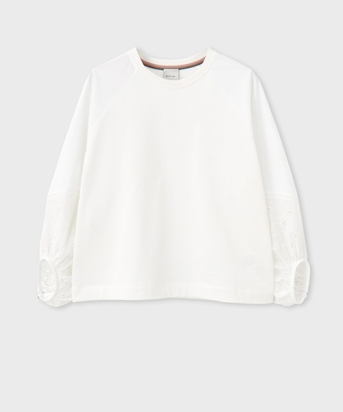 tシャツ ウィメンズ レース コンビ カットソー / 155120 J270 レディース