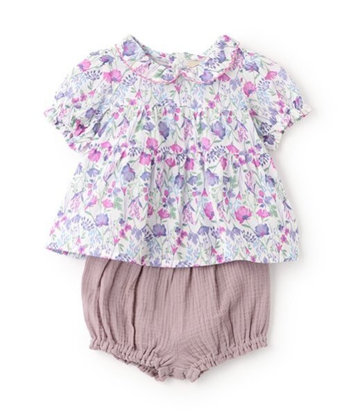 petit main ベビー 花柄チュニックパンツセット : ZOZOTOWN
