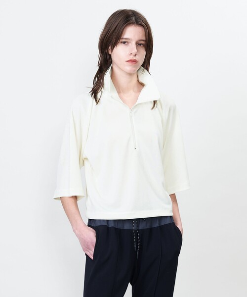 tシャツ 「ASTRAET」ハーフジップ ハイネックカットソー レディース