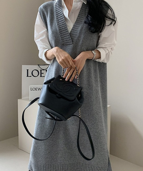 「Bifrost」 「Girly Doll」ニットワンピース F モカ レディース_画像4
