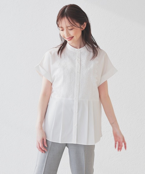 ブラウス シャツ バックアンドフロントジレ / Back and Front Gilet レディース バックギャザージレ(ブラウス・シャツ) | Alphabet's alphabet