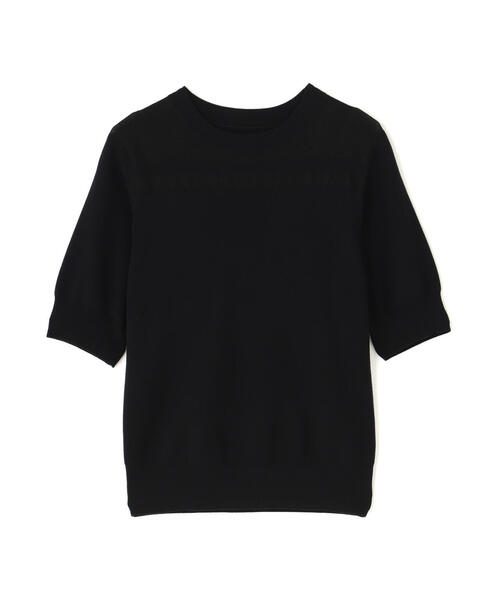 ニット セーター シアー切替リブニット レディース NATURAL BEAUTY BASIC ニット セーター シアー切替リブニット