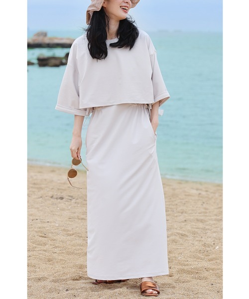 cawaii ラッシュガード 普段着にもなる 上品ラッシュガード 2点セット