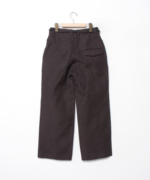 「ETHOSENS」 パンツ - ブラウン メンズ_画像2