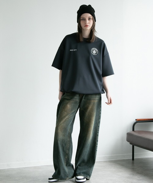 Jeans バーシティ チェストロゴ 半袖 Tシャツ 送関込 CORPUS SELECT tシャツ 「Manchester City/マンチェスター