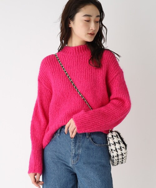 とと　Cニット　ピンク OPAQUE.CLIP（オペークドットクリップ） 長袖ニット「COFILコラボ」 00