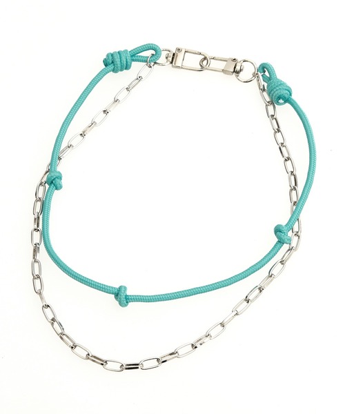 ネックレス an meets zakka カラーコード×チェーン2連ネックレス(45cm