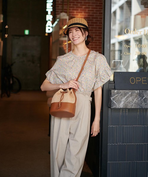 andrea cardone 　2wayバンブーハンドルバッグ Tiara（ティアラ）の「ANDREA CARDONE/バンブーハンドル2Wayバッグ