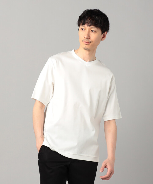 COMME CA MEN（コムサメン） tシャツ 和歌山編み コットンスムースV