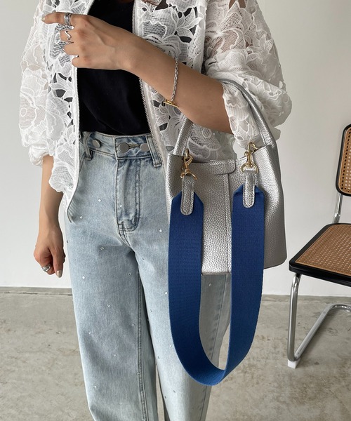 バッグセット グレー 青 ピンク ベージュ antic rag ハンドバッグ 「新色のグリーンとピンクを追加
