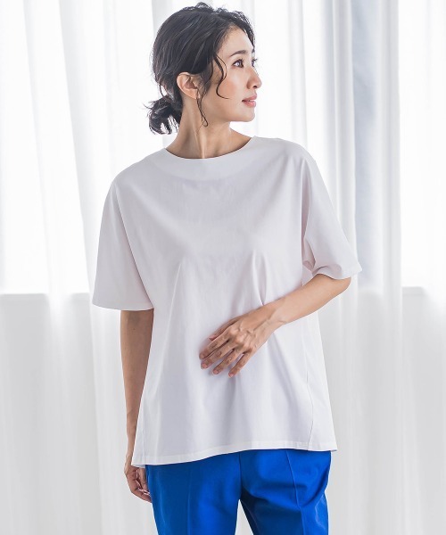 tシャツ バックフレアカットソー「洗濯機で洗える」 レディース