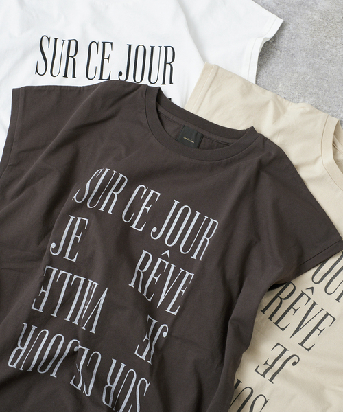 Spick and Span スピックアンドスパン ロゴフレンチTシャツ Spick＆Span tシャツ 「追加」ロゴフレンチ Tシャツ1 レディース