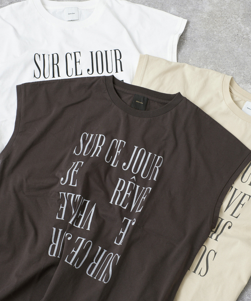 Spick＆Span tシャツ 「追加」ロゴフレンチ Tシャツ1 レディース