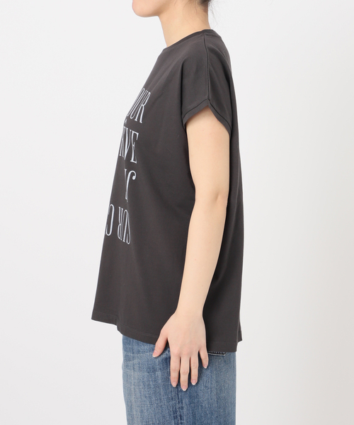 Spick and Span スピックアンドスパン ロゴフレンチTシャツ Spick＆Span tシャツ ロゴフレンチTシャツ2 レディース