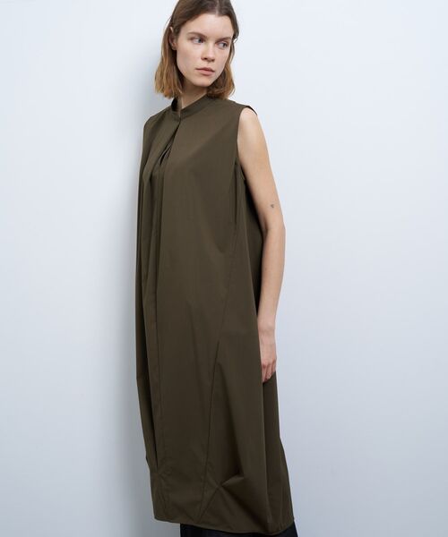 ランバン ワンピース LANVIN en Bleu ワンピース ソフトタイプライターコクーン