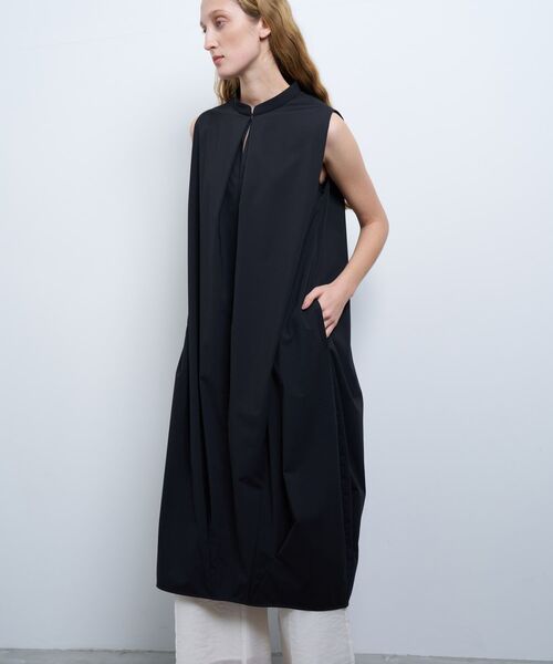 ランバン ワンピース LANVIN en Bleu ワンピース ソフトタイプライターコクーン